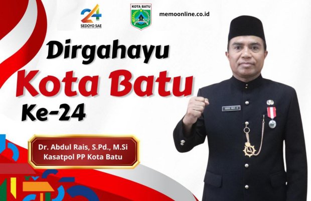 Kasat Pol PP Kota Batu, Dr. Abdul Rais: Dirgahayu ke-24 Kota Batu ...
